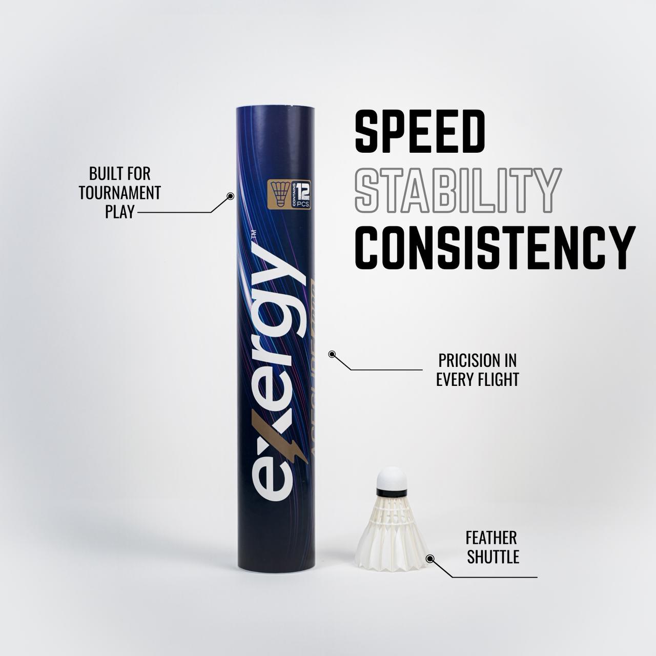 Apex Shuttle Racket Exergy Aceglide 4000 Feather Shuttle – House of Racket